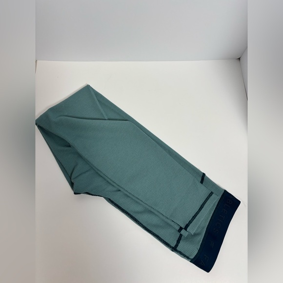 Fabletics Women's Waffle Leggings in the color Arctic Wave/Midnight Wave. - Picture 6 of 10